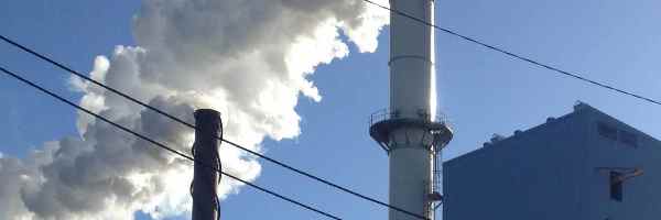 Smoke stacks of a sugar mill